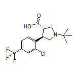 (3S,4R)-1-(tert-Butyl)-4-[2-chloro-4-(trifluoromethyl)phenyl]pyrrolidine-3-carboxylic Acid