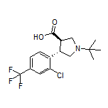 (3R,4S)-1-(tert-Butyl)-4-[2-chloro-4-(trifluoromethyl)phenyl]pyrrolidine-3-carboxylic Acid