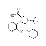 (3R,4S)-4-[2-(Benzyloxy)phenyl]-1-(tert-butyl)pyrrolidine-3-carboxylic Acid