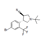 (3R,4S)-4-[4-Bromo-2-(trifluoromethyl)phenyl]-1-(tert-butyl)pyrrolidine-3-carbonitrile