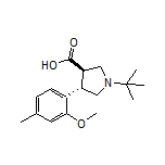 (3R,4S)-1-(tert-Butyl)-4-(2-methoxy-4-methylphenyl)pyrrolidine-3-carboxylic Acid