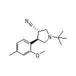 (3S,4R)-1-(tert-Butyl)-4-(2-methoxy-4-methylphenyl)pyrrolidine-3-carbonitrile