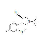 (3R,4S)-1-(tert-Butyl)-4-(2-methoxy-4-methylphenyl)pyrrolidine-3-carbonitrile