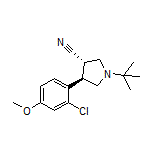 (3S,4R)-1-(tert-Butyl)-4-(2-chloro-4-methoxyphenyl)pyrrolidine-3-carbonitrile