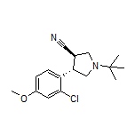 (3R,4S)-1-(tert-Butyl)-4-(2-chloro-4-methoxyphenyl)pyrrolidine-3-carbonitrile