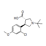 (3S,4R)-1-(tert-Butyl)-4-(2-chloro-4-methoxyphenyl)pyrrolidine-3-carboxylic Acid