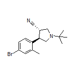 (3S,4R)-4-(4-Bromo-2-methylphenyl)-1-(tert-butyl)pyrrolidine-3-carbonitrile