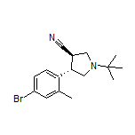 (3R,4S)-4-(4-Bromo-2-methylphenyl)-1-(tert-butyl)pyrrolidine-3-carbonitrile