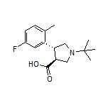 (3S,4R)-1-(tert-Butyl)-4-(5-fluoro-2-methylphenyl)pyrrolidine-3-carboxylic Acid