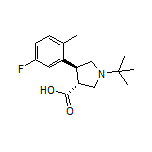 (3R,4S)-1-(tert-Butyl)-4-(5-fluoro-2-methylphenyl)pyrrolidine-3-carboxylic Acid