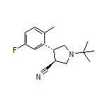 (3S,4R)-1-(tert-Butyl)-4-(5-fluoro-2-methylphenyl)pyrrolidine-3-carbonitrile