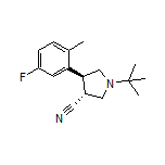 (3R,4S)-1-(tert-Butyl)-4-(5-fluoro-2-methylphenyl)pyrrolidine-3-carbonitrile