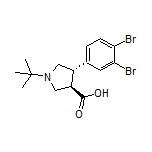 (3R,4S)-1-(tert-Butyl)-4-(3,4-dibromophenyl)pyrrolidine-3-carboxylic Acid