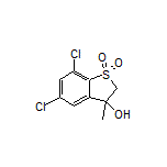 5,7-Dichloro-3-hydroxy-3-methyl-2,3-dihydrobenzo[b]thiophene 1,1-Dioxide