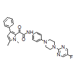 2-(1,5-Dimethyl-3-phenyl-1H-pyrrol-2-yl)-N-[4-[4-(5-fluoropyrimidin-2-yl)piperazin-1-yl]phenyl]-2-oxoacetamide