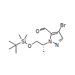 (R)-4-Bromo-1-[1-[(tert-butyldimethylsilyl)oxy]propan-2-yl]-1H-pyrazole-5-carbaldehyde