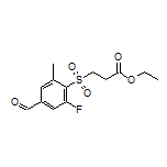 Ethyl 3-[(2-Fluoro-4-formyl-6-methylphenyl)sulfonyl]propanoate