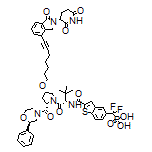 [[2-[[(2S)-1-[(2S,4S)-4-[[7-[2-(2,6-Dioxo-3-piperidyl)-1-oxoisoindolin-4-yl]-6-heptyn-1-yl]oxy]-2-[(R)-2-phenylmorpholine-4-carbonyl]-1-pyrrolidinyl]-3,3-dimethyl-1-oxo-2-butyl]carbamoyl]benzo[b]thiophen-5-yl]difluoromethyl]phosphonic Acid
