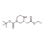 Ethyl (R)-2-(4-Boc-piperazin-2-yl)acetate