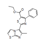 Ethyl 2-(6-Methylimidazo[2,1-b]thiazol-5-yl)-4-phenylthiazole-5-carboxylate