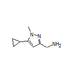 (5-Cyclopropyl-1-methyl-1H-pyrazol-3-yl)methanamine