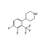 4-[3,4-Difluoro-2-(trifluoromethyl)phenyl]piperidine