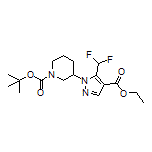 Ethyl 1-(1-Boc-piperidin-3-yl)-5-(difluoromethyl)-1H-pyrazole-4-carboxylate