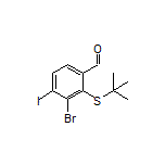 3-Bromo-2-(tert-butylthio)-4-iodobenzaldehyde