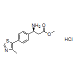 Methyl (S)-3-Amino-3-[4-(4-methylthiazol-5-yl)phenyl]propanoate Hydrochloride