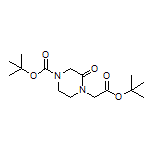 tert-Butyl 2-(4-Boc-2-oxopiperazin-1-yl)acetate