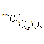 tert-Butyl 2-[1-(4-Amino-2-fluorophenyl)-4-hydroxypiperidin-4-yl]acetate