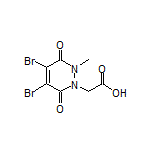 2-[4,5-Dibromo-2-methyl-3,6-dioxo-2,3-dihydropyridazin-1(6H)-yl]acetic Acid