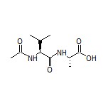 (S)-2-[(S)-2-Acetamido-3-methylbutanamido]propanoic Acid