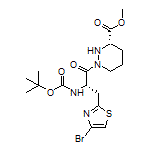 Methyl (S)-1-[(S)-2-(Boc-amino)-3-(4-bromothiazol-2-yl)propanoyl]hexahydropyridazine-3-carboxylate