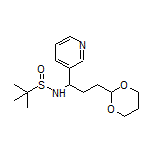 N-[3-(1,3-Dioxan-2-yl)-1-(pyridin-3-yl)propyl]-2-methylpropane-2-sulfinamide