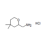 (4,4-Dimethyltetrahydro-2H-pyran-2-yl)methanamine Hydrochloride