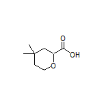 4,4-Dimethyltetrahydro-2H-pyran-2-carboxylic Acid