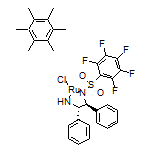 [N-[(1S,2S)-2-(Amino-κN)-1,2-diphenylethyl]-2,3,4,5,6-pentafluorobenzenesulfonamidato-κN]chloro[(1,2,3,4,5,6-η)-1,2,3,4,5,6-hexamethylbenzene]ruthenium