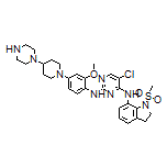 5-Chloro-N2-[2-methoxy-4-[4-(piperazin-1-yl)piperidin-1-yl]phenyl]-N4-[1-(methylsulfonyl)indolin-7-yl]pyrimidine-2,4-diamine