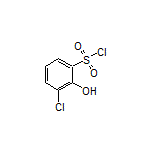 3-Chloro-2-hydroxy-1-benzenesulfonyl Chloride