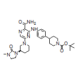 (R)-3-[[4-(1-Boc-piperidin-4-yl)phenyl]amino]-5-[3-(3-methyl-2-oxoimidazolidin-1-yl)piperidin-1-yl]pyrazine-2-carboxamide