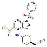 2-[trans-4-[[5-Nitro-1-(phenylsulfonyl)-7-azaindole-4-yl]amino]cyclohexyl]acetonitrile