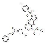 2-[Boc-(5-tosyl-5H-pyrrolo[2,3-b]pyrazin-2-yl)amino]-1-[(3R,4S)-1-Cbz-4-ethylpyrrolidin-3-yl]ethanone