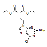 Diethyl 2-[2-(2-Amino-6-chloro-9H-purin-9-yl)ethyl]malonate