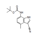 7-(Boc-amino)-4-methyl-1H-indole-3-carbonitrile