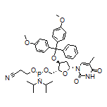 [(2R,3S,5R)-3-[Bis(4-methoxyphenyl)(phenyl)methoxy]-5-[5-methyl-2,4-dioxo-3,4-dihydropyrimidin-1(2H)-yl]tetrahydrofuran-2-yl]methyl (2-Cyanoethyl) Diisopropylphosphoramidite