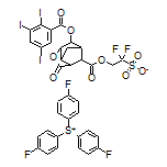 Tris(4-fluorophenyl)sulfonium 1,1-Difluoro-2-[[2-oxo-6-[(2,3,5-triiodobenzoyl)oxy]hexahydro-2H-3,5-methanocyclopenta[b]furan-7-carbonyl]oxy]ethanesulfonate