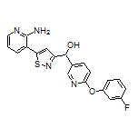 [5-(2-Amino-3-pyridyl)-3-isothiazolyl][6-(3-fluorophenoxy)-3-pyridyl]methanol