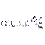 N-[4-[2-Amino-6-oxo-1H-purin-9(6H)-yl]phenyl]-3-[2-(2,6-dimethyl-1-piperidyl)acetamido]propanamide