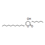 (3S,4S,6R)-3-Hexyl-4-hydroxy-6-undecyltetrahydro-2H-pyran-2-one
